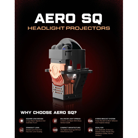 Fe Retrofit Aero SQ Double Direct BI - Led Projector Lens